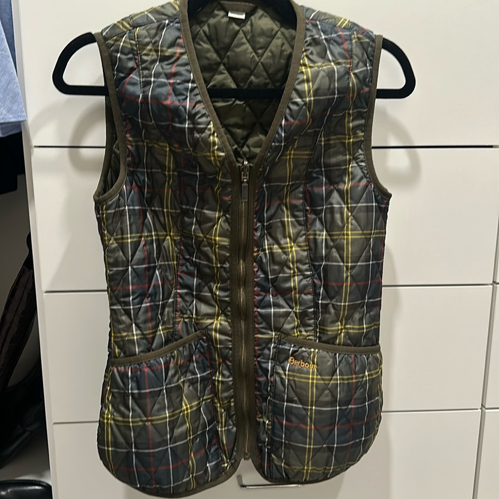 Barbour Vest - tartan plaid size US 4